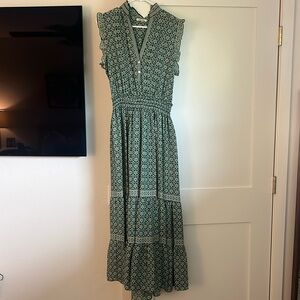 Max Studio tiered midi dress